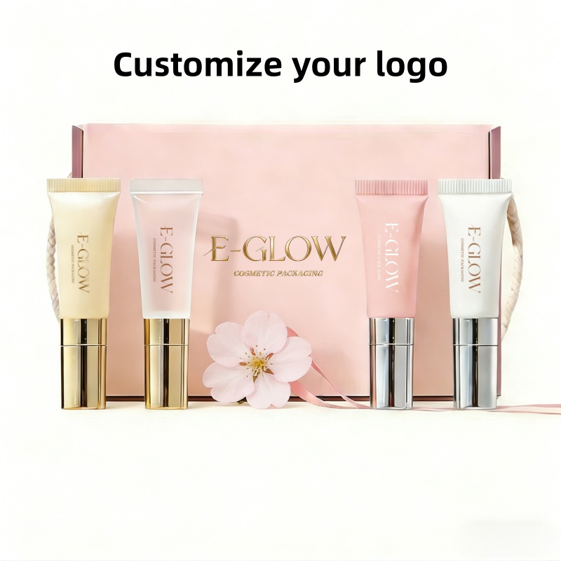 Luxury Skincare Logo - 【ロゴカスタマイズ】100個入り、高級感のある10mlスキンケアローション用、リップグロス用、化粧品用チューブ、亜鉛合金製マッサージヘッド、卸売。
