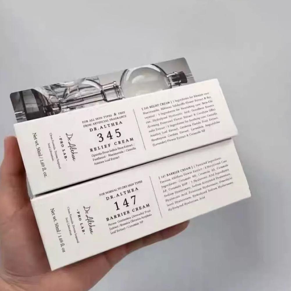 Luxury Skincare Brands - ドクターアルテア 345 リリーフクリーム 147 – ティーツリーリーフウォーターとナイアシンアミド配合の韓国スキンケア、鎮静、美白、落ち着かせ、優しくケアします。