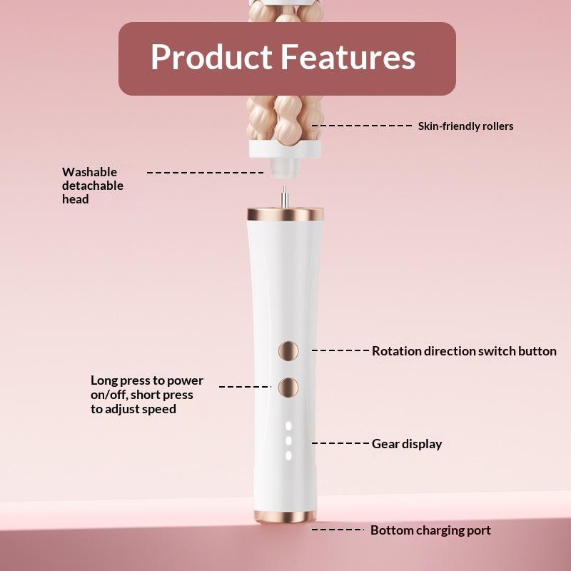 3Dフェイシャルローラーマッサージャー。回転式の波型デザイン - Luxury Skincare Tools のレビューと価格