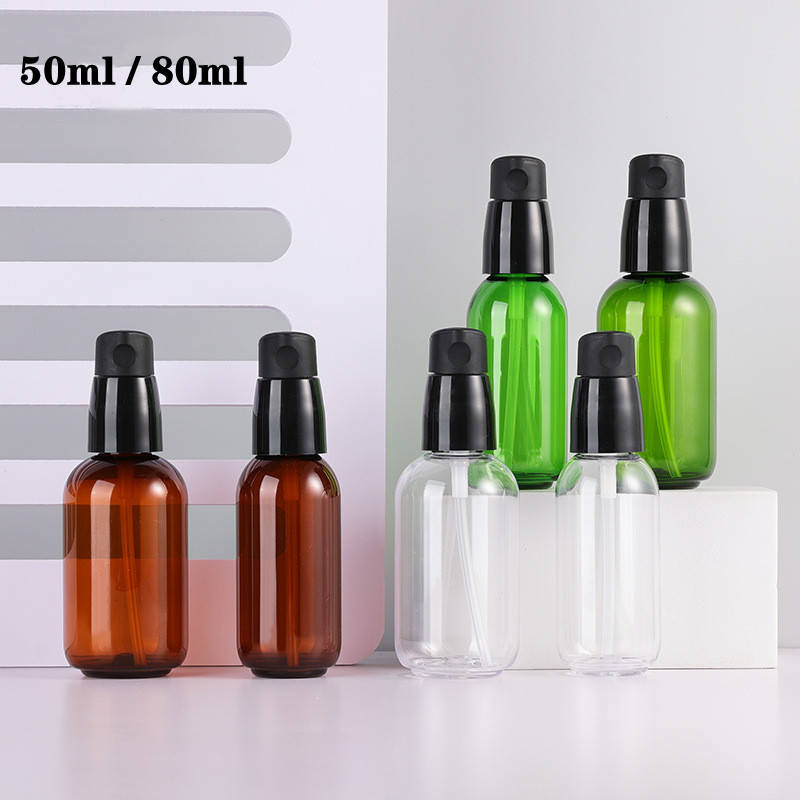 高級感のある50ml・80mlのグリーン・クリア・ブラウンP - Luxury Skincare Packaging のレビューと価格